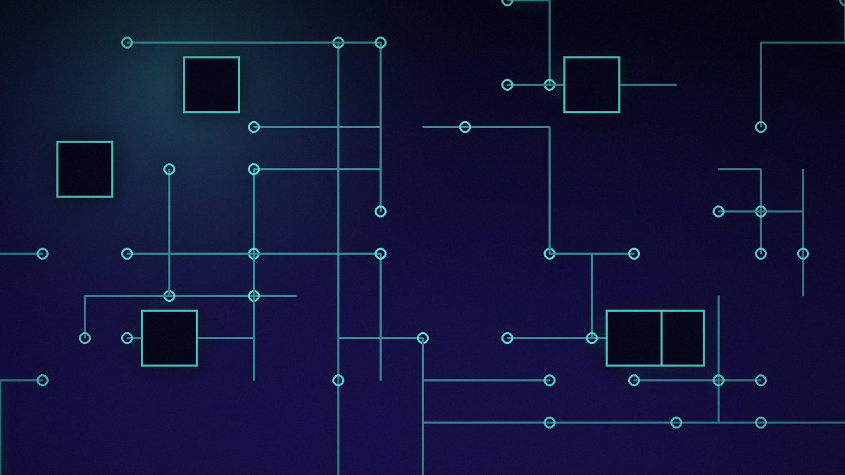 Ilustrim abstrakt: qarqe elektronike me nyje