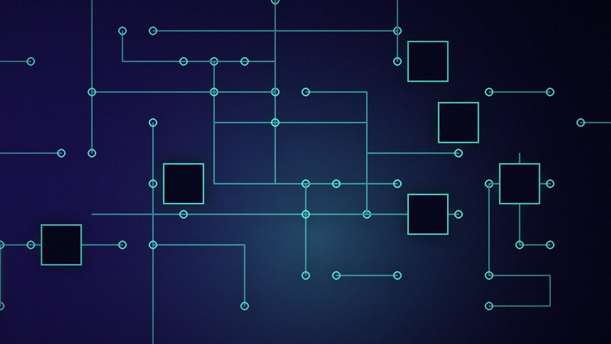 Ilustrim abstrakt: qarqe elektronike me nyje